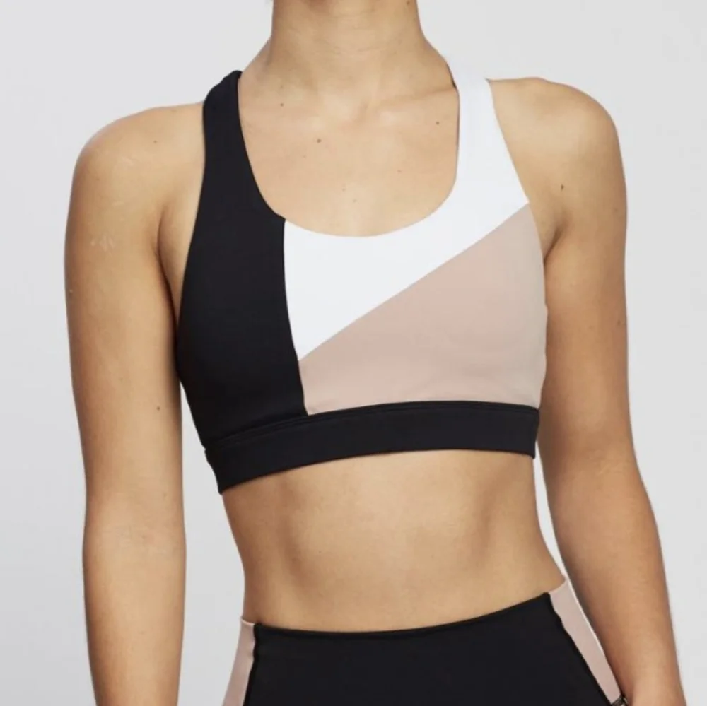 {All Fenix} Brand New Heidi Block Nude Sports Bra - Picture 1 of 9